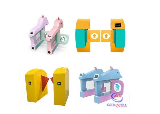 Goldantell Kindergarten Turnstile Barrier Gate Kontrol Akses Gerbang Keamanan
