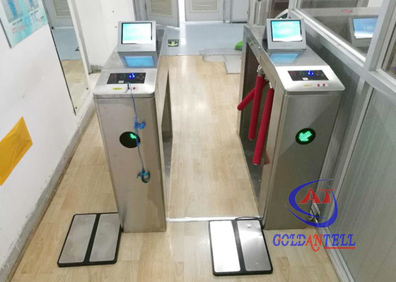 ESD Tripod Turnstile Access Control System Dengan Foot Pedal & 8 Inch Computer ESD Teste Gates