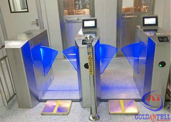 Sistem Pintu Putar ESD Dengan Builit di 8 Inch Sumber Komputer Statis Tubuh Manusia Tubuh Manusia ESD Turnstile