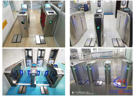Lab / Pabrik Esd Turnstile Monitor LCD 8 Inci Dibangun Di Komputer