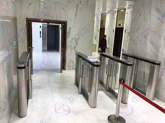Full Automatic RFID Turnstile 90CM Wide Passing Untuk Keamanan