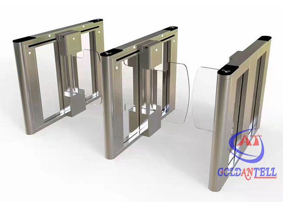100mm Wide Slim Swing Turnstile Barrier Fast Passage Automatic RFID Reader Untuk Lobi