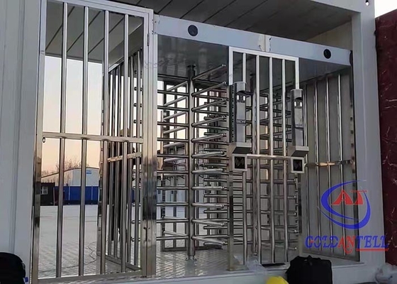 Kontrol Akses Gerbang Pintu Putar Tinggi Penuh Sidik Jari Kode QR Gerbang Penghalang Keamanan RFID