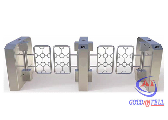 Waterproof Dual Lane Swing Barrier Turnstile Gerakan Fungsi Anti Tabrakan