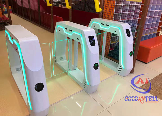 Pintu Putar Pengenalan Wajah Optik Berkecepatan Tinggi Pintu Putar Gerbang Ayun Anti Hancur