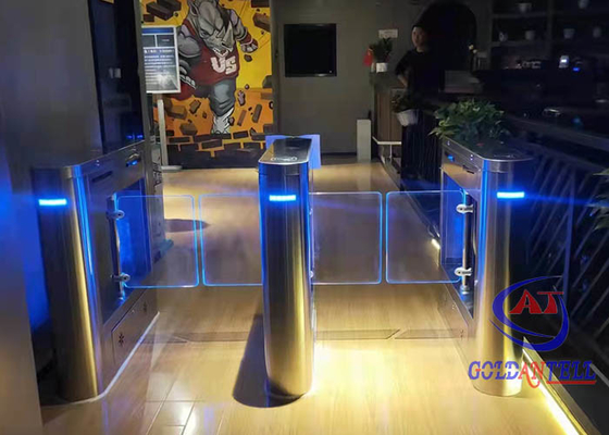 Keamanan Gym Swing Gate Turnstile Pinggang Kontrol Akses RFID Tinggi