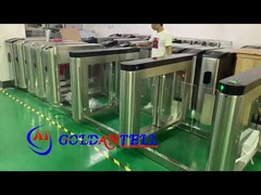 GAT-686 swing turnstile dengan dual fingerprint card reader