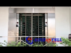 Turnikel dengan lintasan ganda dengan tinggi penuh