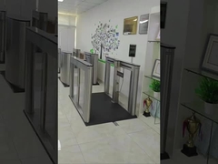 High Security 304 SS Anti-pinch Low Noise Facial Recognition E Gate untuk Bangunan Umum