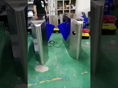 GAT-201 IR Sensor Auto Flap Barrier Turnstile Baffle Pintu Dengan Sistem Kontrol Akses