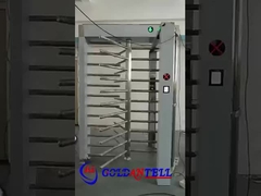 GAT-512 QR Code Full Height Turnstile Fingerprint Scanner Otomatis Satu Saluran