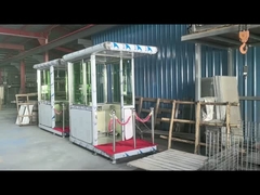 Bilik Penjaga Keamanan Bergerak Luar Ruangan Tahan Air Baja Tahan Karat